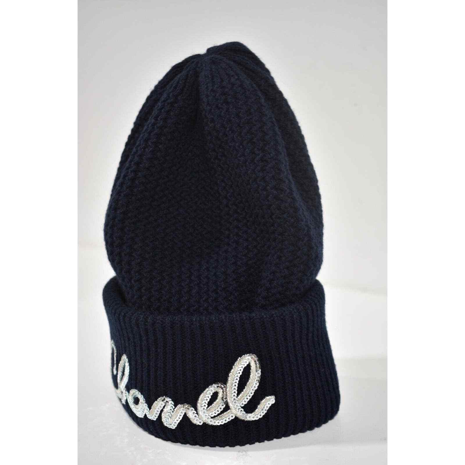 Chanel Chanel 22A Cashmere Sequin Beanie Winter Hat Cap Cloche Size ONE SIZE - 8 Thumbnail