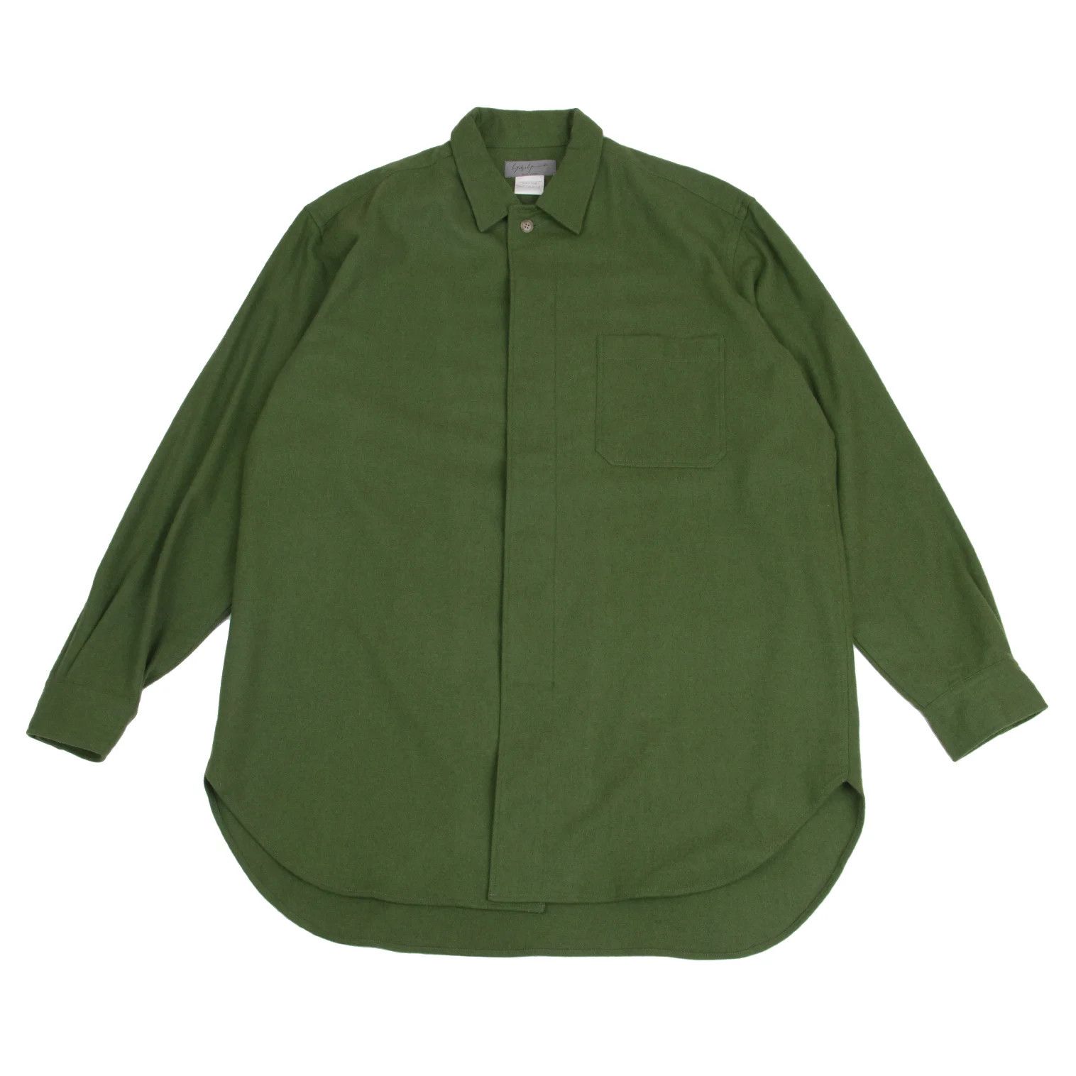 Yohji Yamamoto Yohji Yamamoto Flannel Shirt Green Size L Size US L / EU 52-54 / 3 - 1 Thumbnail