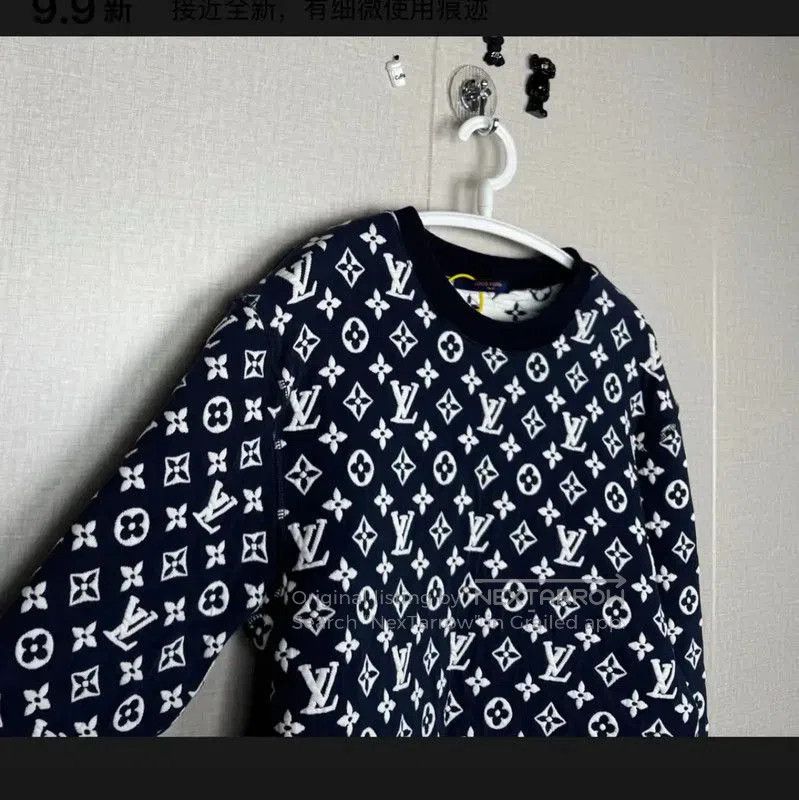 Louis Vuitton Louis Vuitton Men's Navy Cotton Sweatshirt . Size US M / EU 48-50 / 2 - 2 Thumbnail