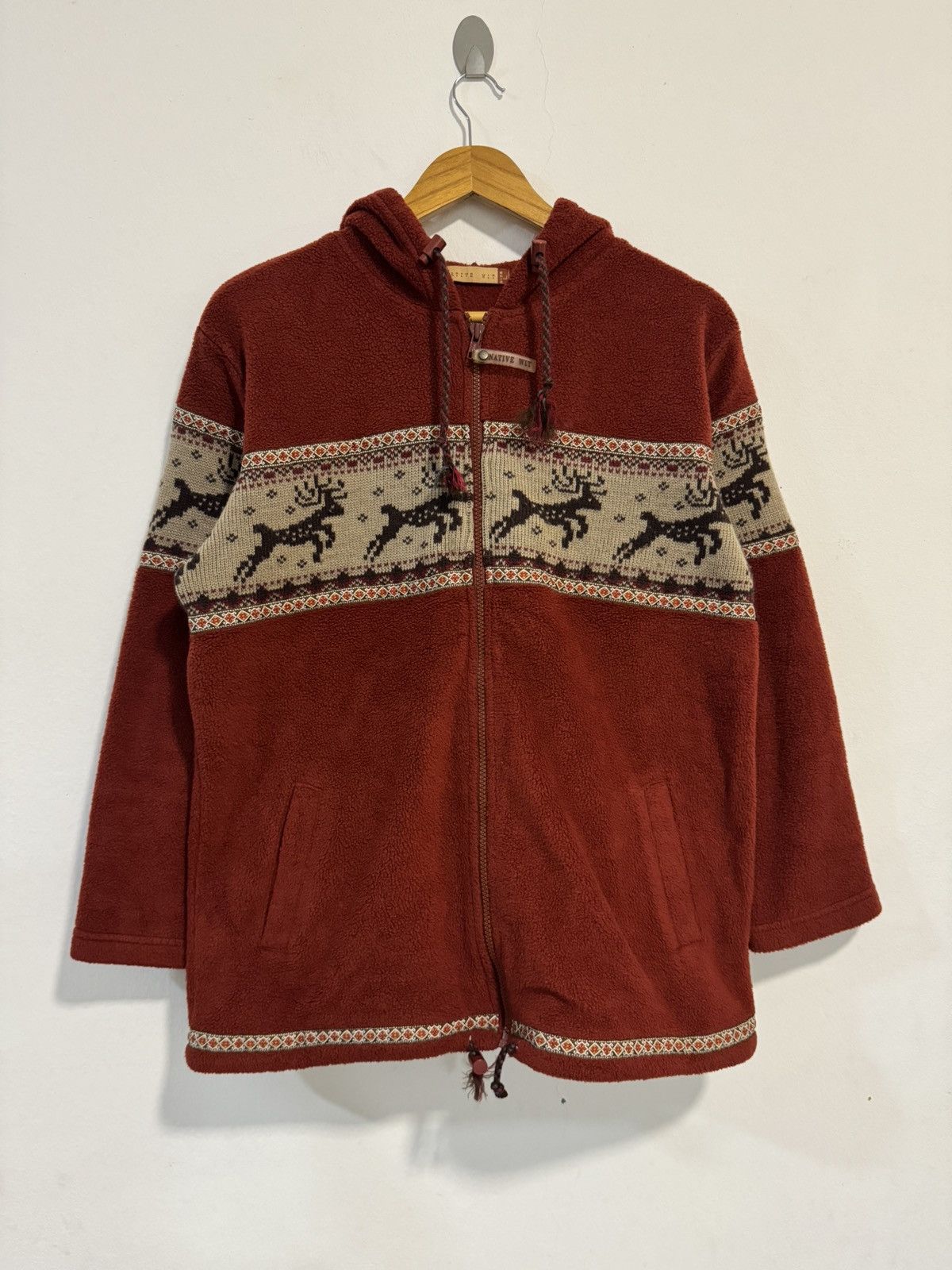 Native × Vintage Native Wit Zipper Hoodie Fleece Size US M / EU 48-50 / 2 - 1 Thumbnail