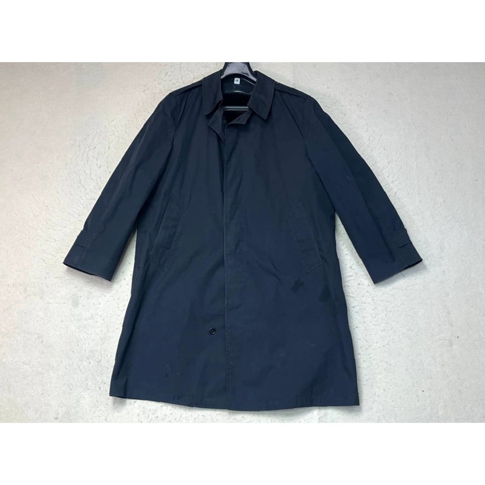 Vintage VTG Blauer COAT Trench Black 40S Lined See Pics Size US XXS / EU 40 - 2 Thumbnail