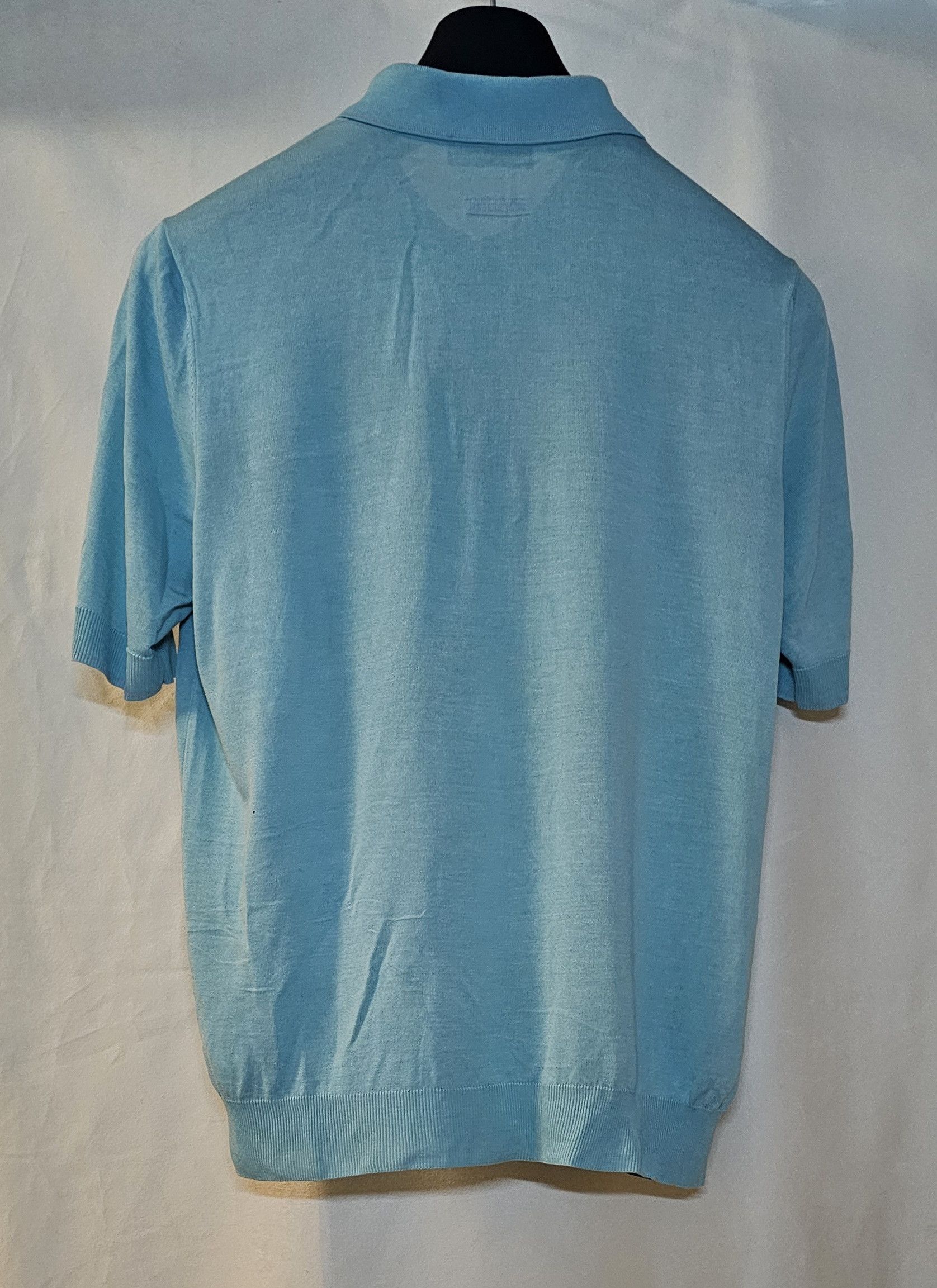 Zilli Zilli Men's silk knitted Polo shirt size 50 Size US M / EU 48-50 / 2 - 5 Thumbnail
