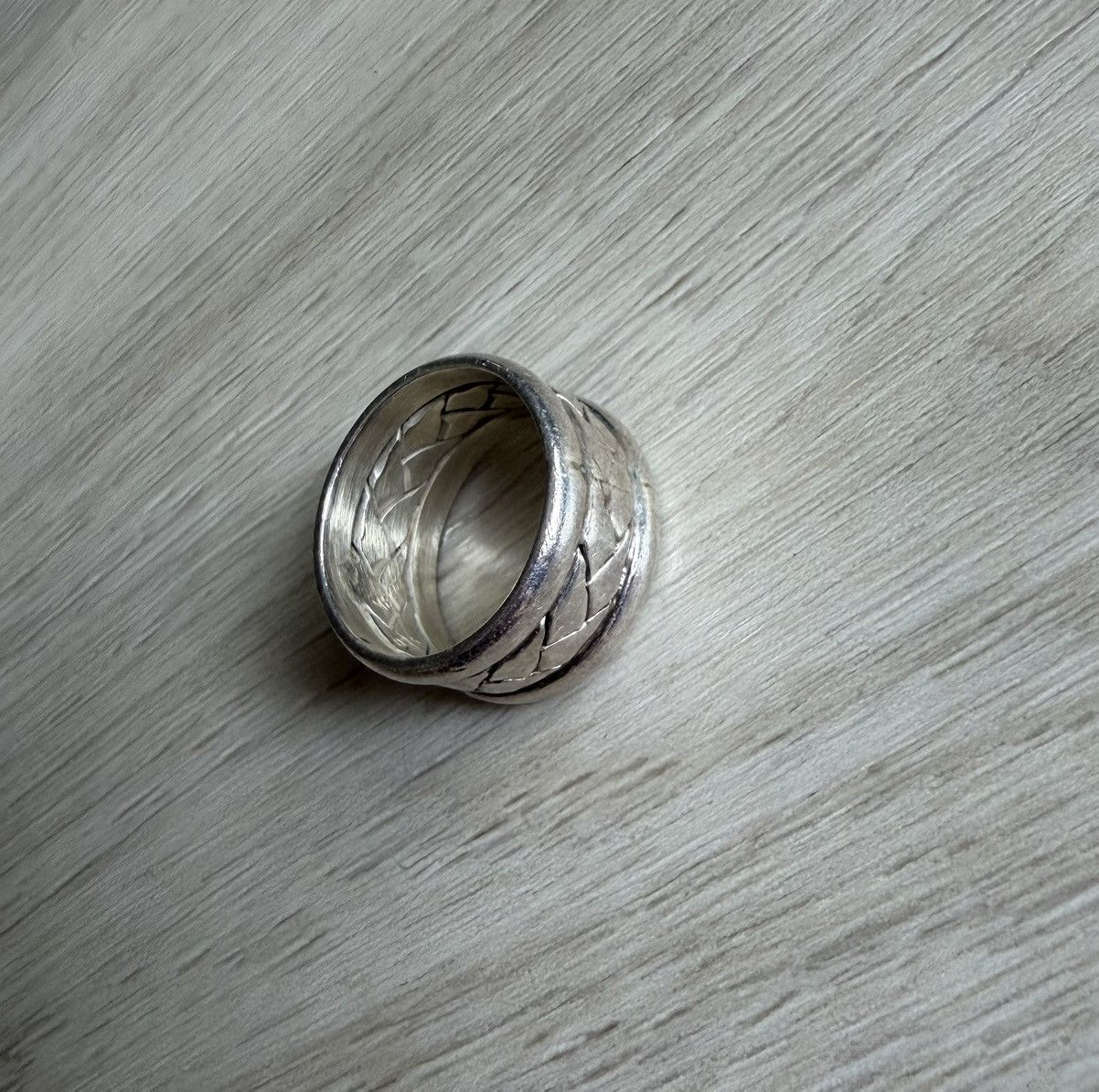 Vintage Vintage 925 Silver Woven Braided Ring Sz 7.25 Made in Mexico Size ONE SIZE - 3 Thumbnail