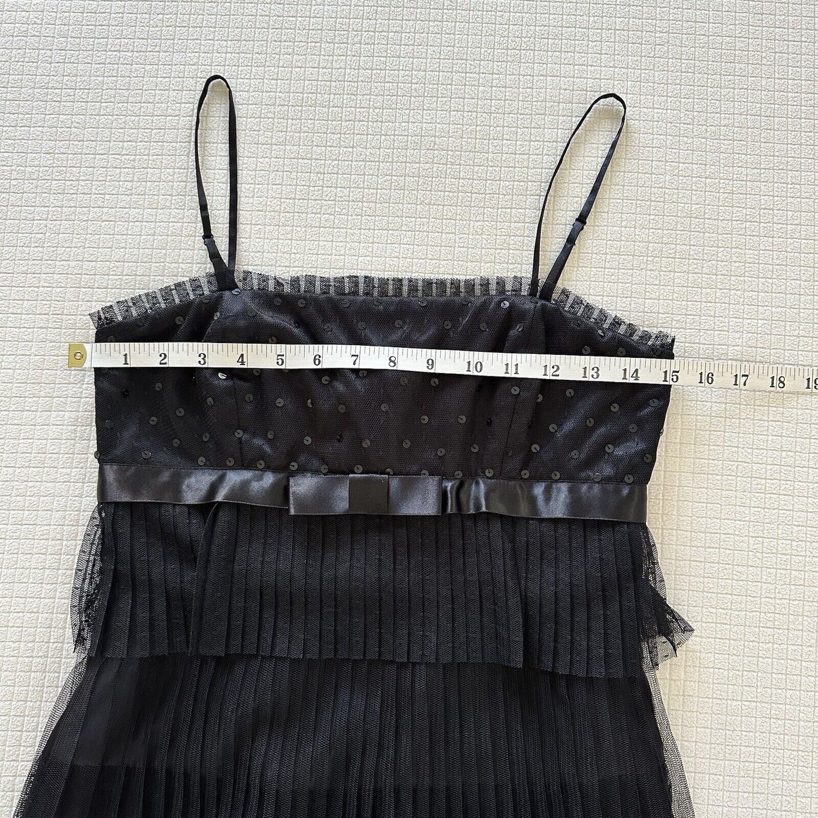 Forever 21 Forever 21 Y2K Mesh Sequin Tiered Cocktail Dress Black US S Size S / US 4 / IT 40 - 10 Thumbnail