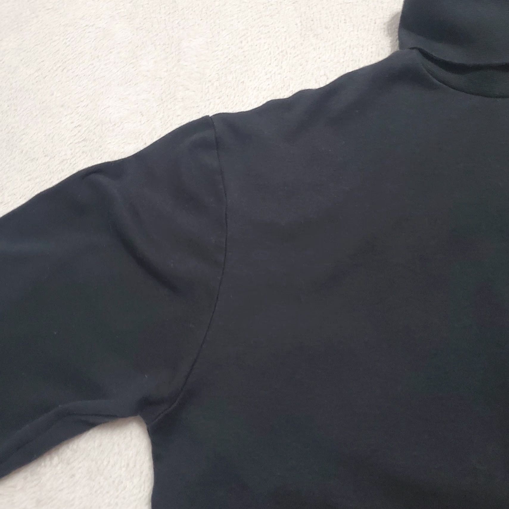 Bogner VINTAGE Bogner Shirt Women Medium Black Cotton Turtleneck Pullover Retro Ski USA FLAW Embroidered Size M / US 6-8 / IT 42-44 - 6 Thumbnail