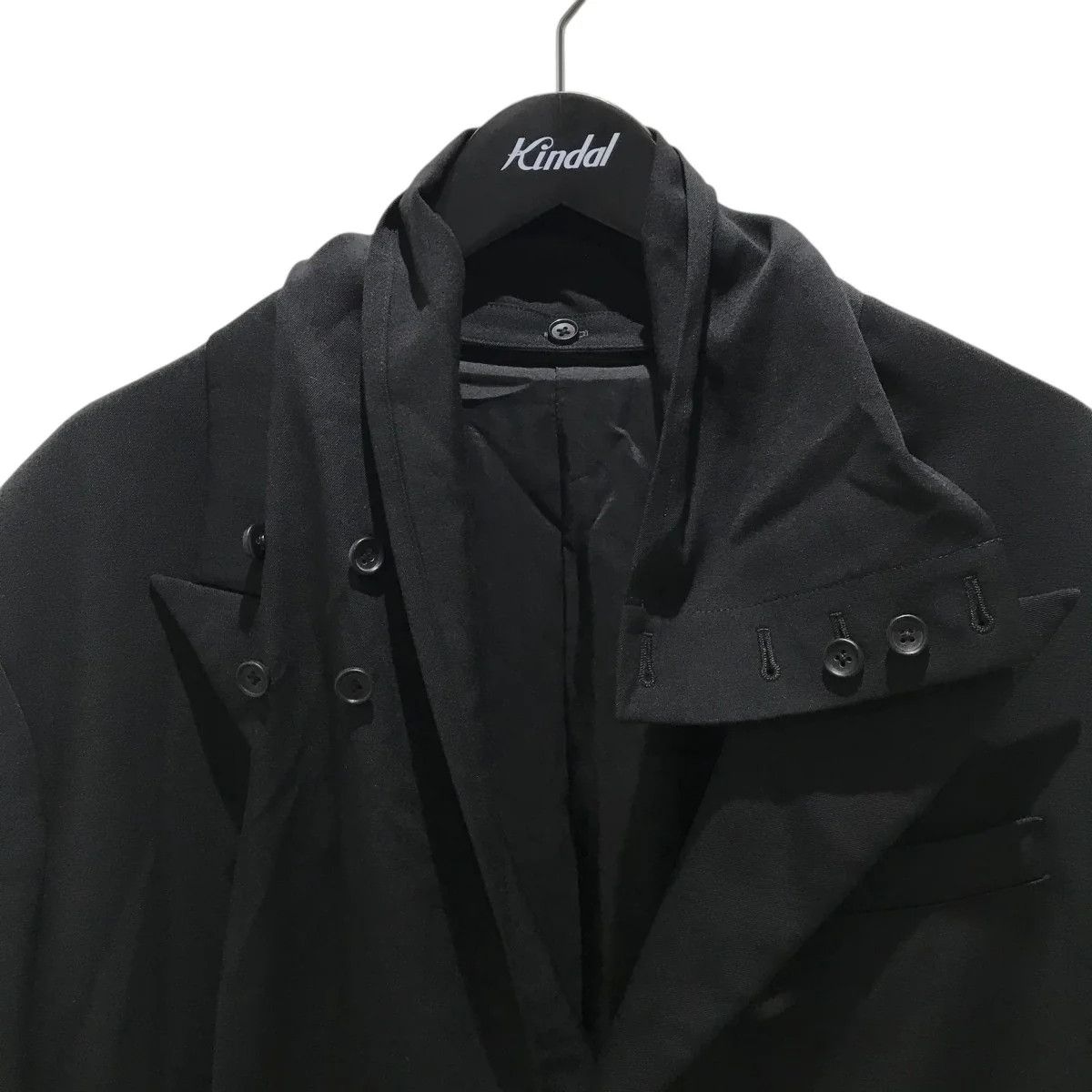 Yohji Yamamoto Yohji Yamamoto pour homme W/GABARDINE STOLE JACKET Size US M / EU 48-50 / 2 - 3 Thumbnail