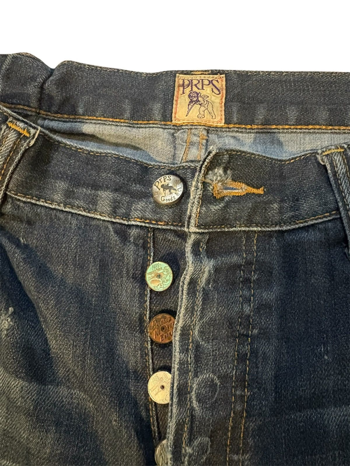 Prps PRPS Denim Jeans - Distressed Blue Masterpiece Size US 34 / EU 50 - 4 Thumbnail