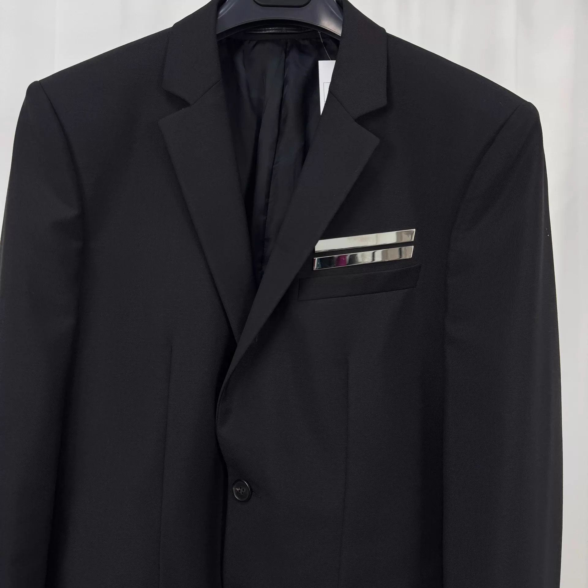 Givenchy Givenchy Black Wool Suit Jacket 48 New Size US M / EU 48-50 / 2 - 3 Thumbnail