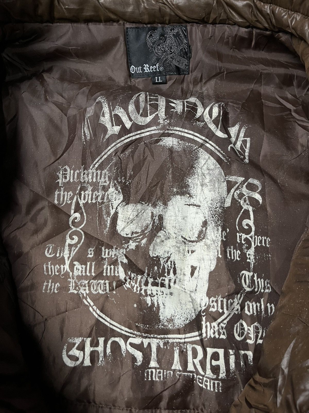 If Six Was Nine JAPANESE GOSTTRAIN PUFFER JACKET SKULL LGB STYLE Size US L / EU 52-54 / 3 - 8 Thumbnail