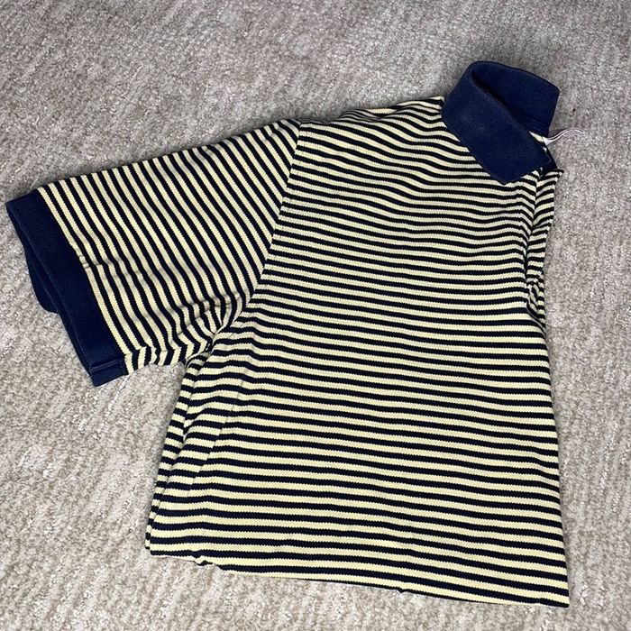 Brooks Brothers BROOKS BROTHERS YELLOW AND NAVY COLLARED POLO, | Grailed