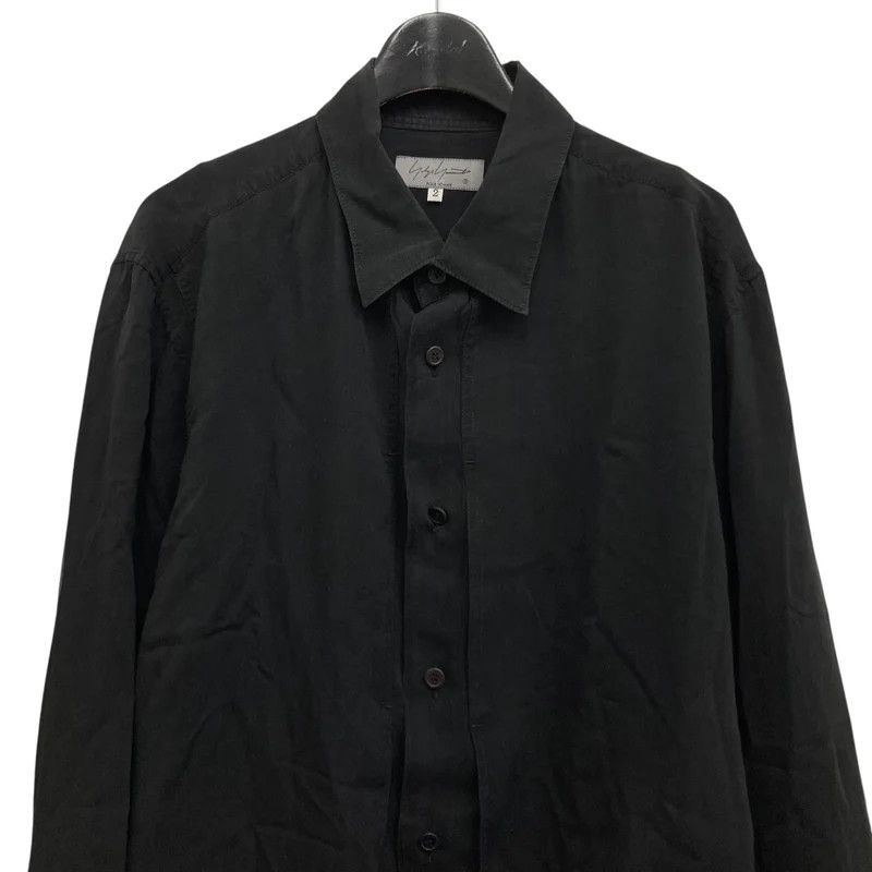 Yohji Yamamoto Yohji Yamamoto pour homme 22AW Gathered Back Layered Shirt Size US M / EU 48-50 / 2 - 3 Thumbnail