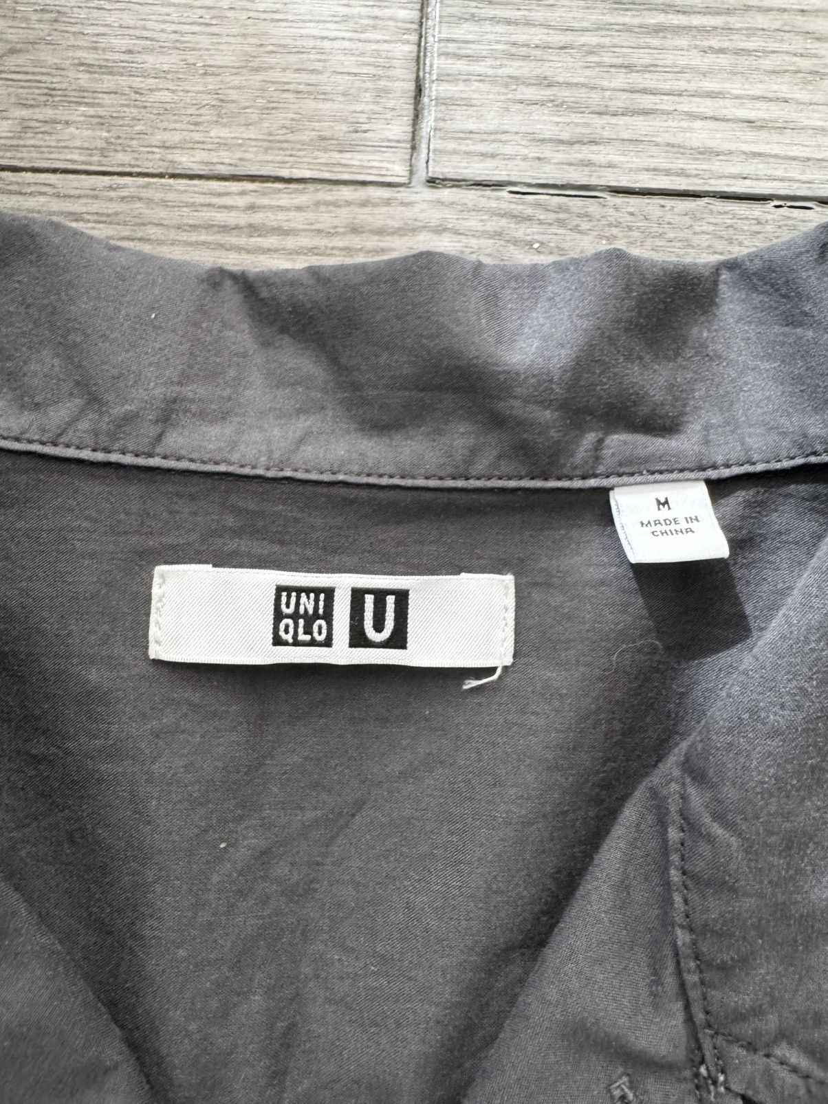 Lemaire × Uniqlo Uniqlo U Open Collar Shirt Size US M / EU 48-50 / 2 - 2 Thumbnail
