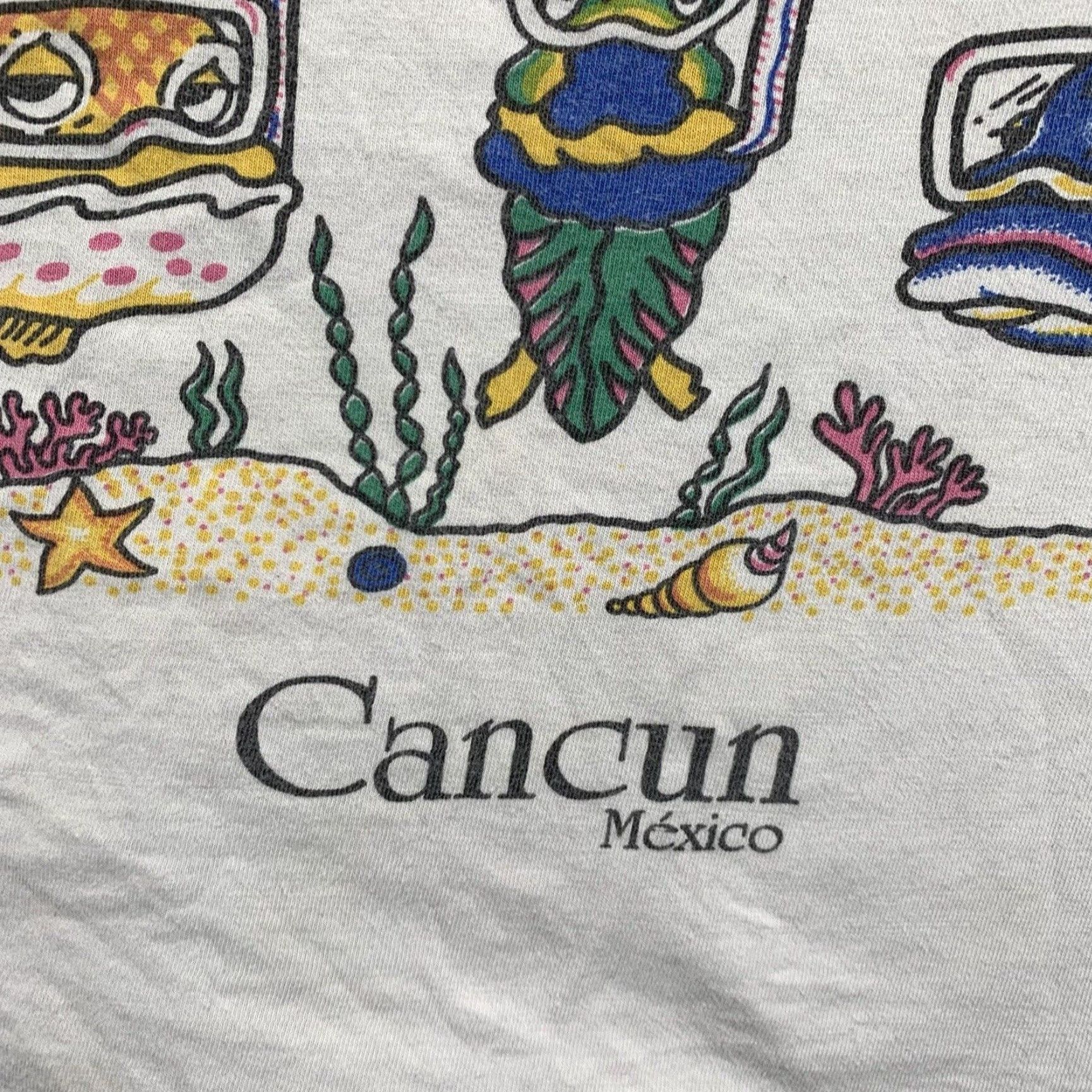 Vintage VINTAGE Mexico Tank Top Men’s Large Unisex Sleeveless Graphic Fish Print Snorkeling Beachwear Size US L / EU 52-54 / 3 - 7 Thumbnail