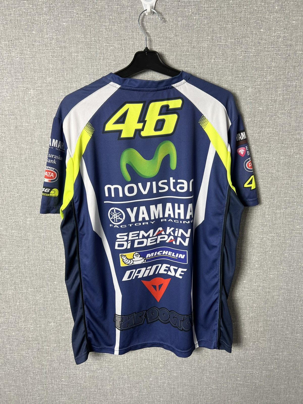 NASCAR Valentino Rossi VR46 Yamaha The Doctor Racing Jersey Tee Size US XL / EU 56 / 4 - 9 Thumbnail