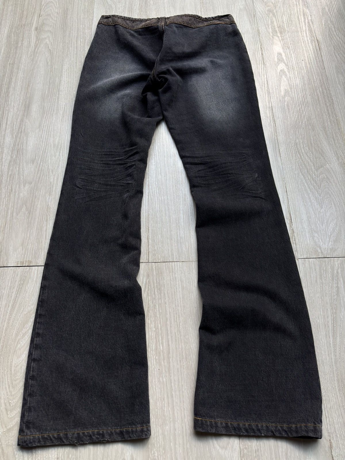 Japanese Brand VERTGARMENTS lace-up flare jeans Size US 28 / EU 44 - 5 Thumbnail