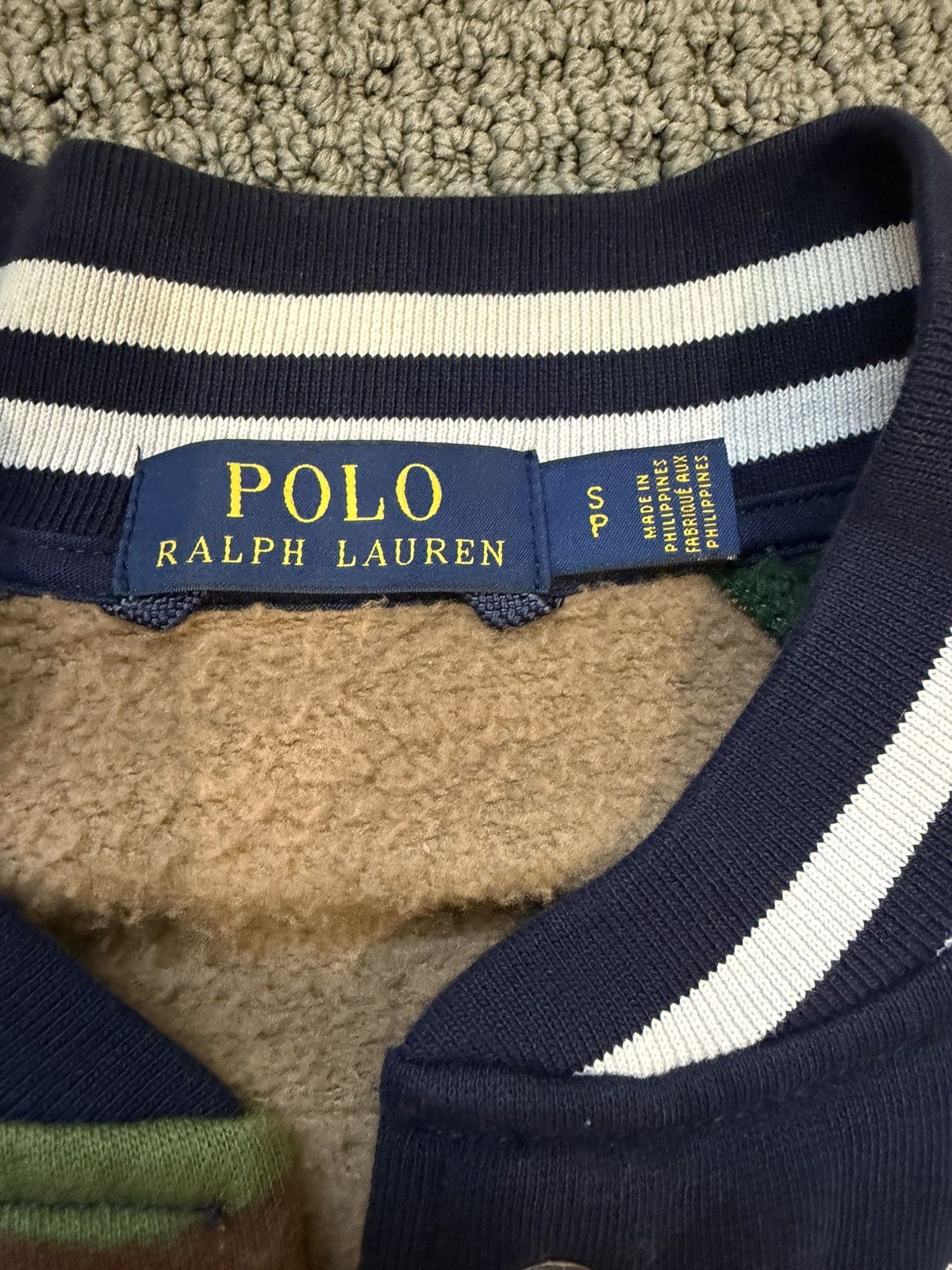Polo Ralph Lauren Like new cotton/ fleece lining. Vintage varsity design Size US S / EU 44-46 / 1 - 9 Thumbnail