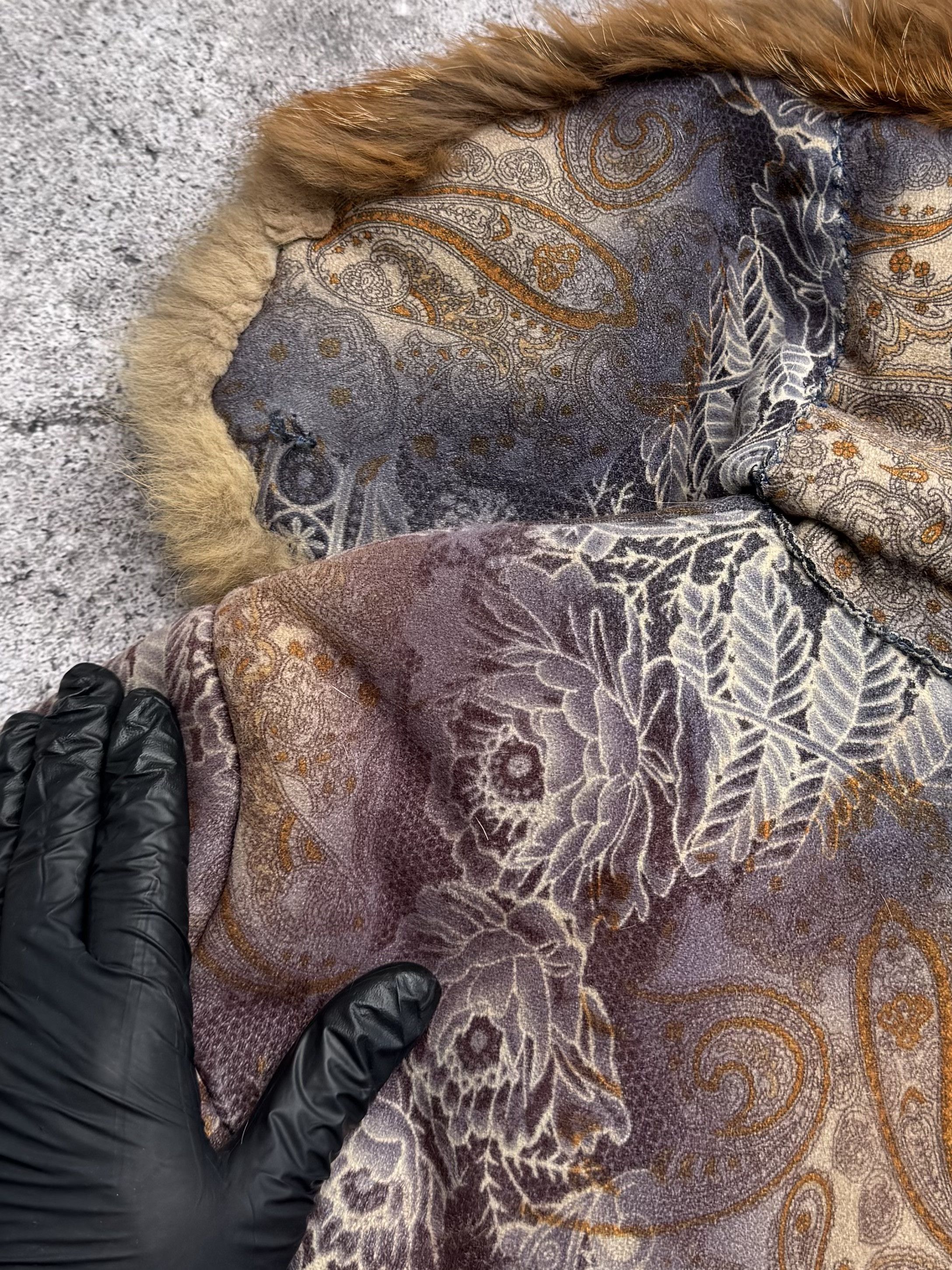 Vintage Vintage Faux Sheepskin Paisley Long Coat Size L / US 10 / IT 46 - 8 Thumbnail