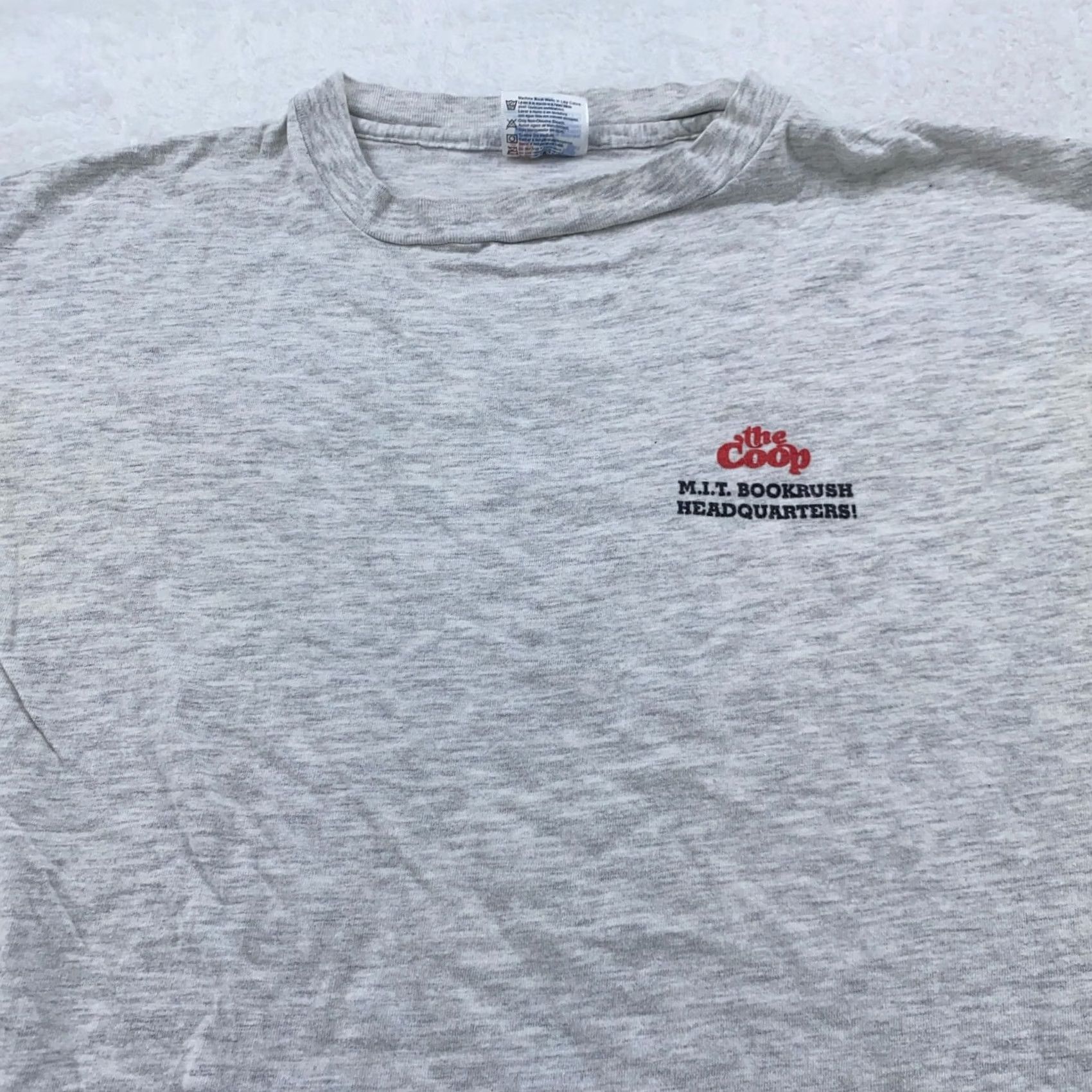 Hanes VINTAGE MIT The Coop Shirt Mens L Gray 90s College MIT Graphic Print Crew Neck Short Sleeve Hanes Shirt Mens L Size US L / EU 52-54 / 3 - 2 Thumbnail