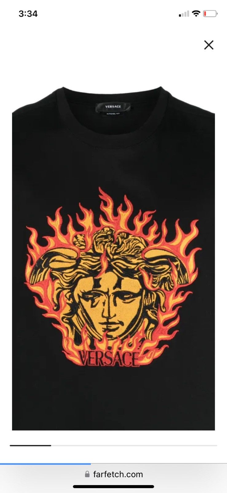 Versace Versace Medusa Flame T Shirt US Men’s Medium Size US M / EU 48-50 / 2 - 9 Thumbnail