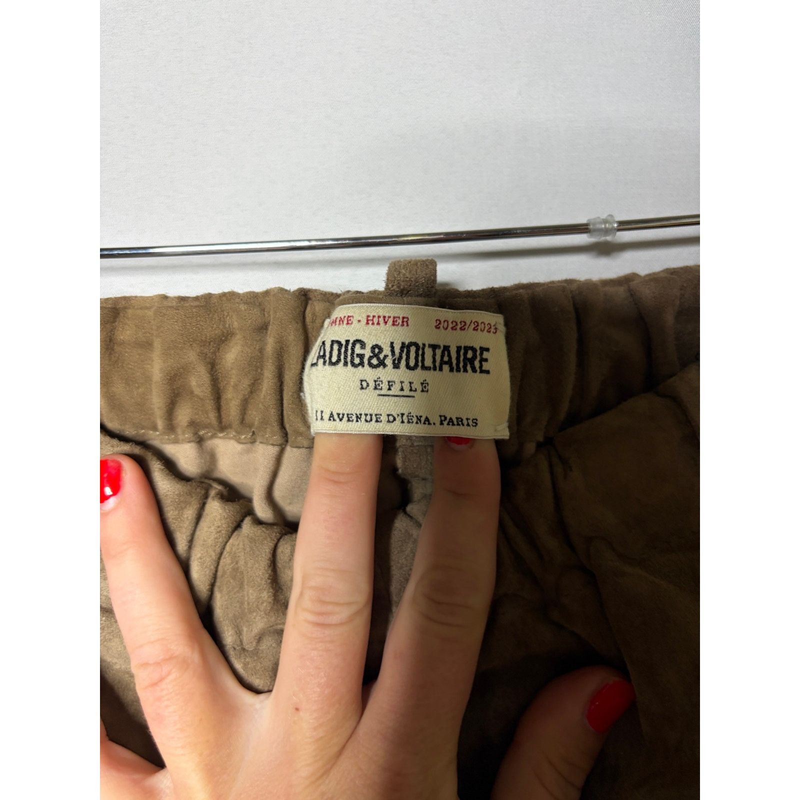 Zadig & Voltaire Zadig & Voltaire Flared Suede Trousers In Bronze Tan 40 L 10 Size 32" / US 10 / IT 46 - 3 Thumbnail