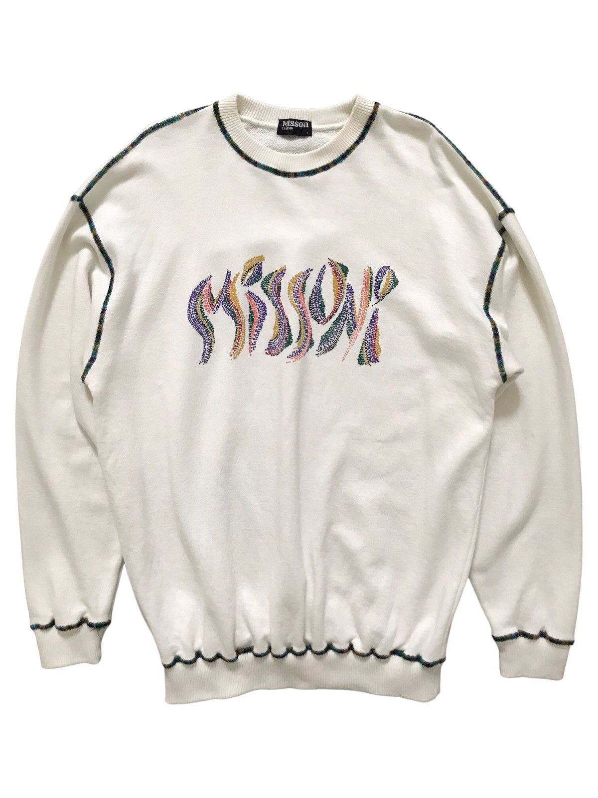 Missoni Missoni Intimo Rainbow Stitch Sweatshirt Size US L / EU 52-54 / 3 - 1 Thumbnail