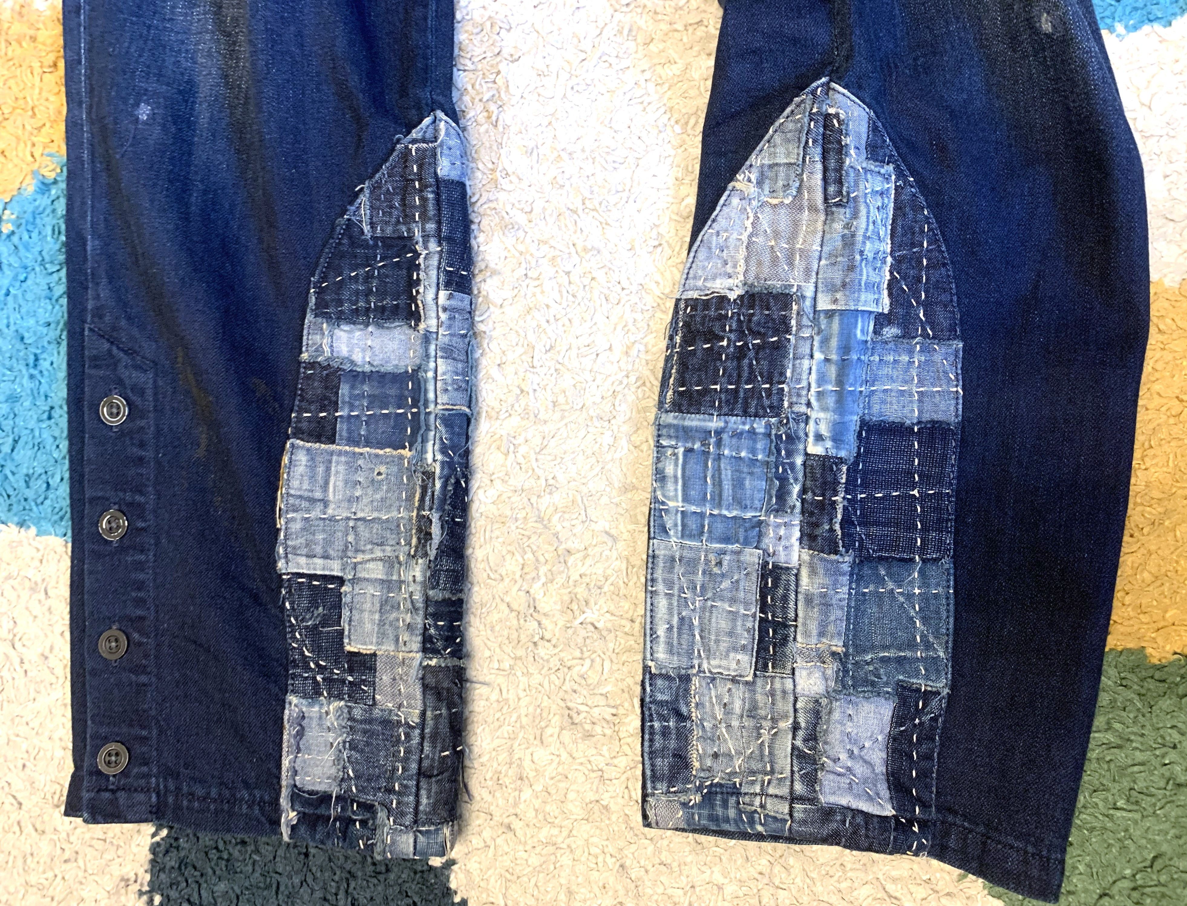FunSet of Art Funset of Art sashiko indigo dyed pants, size M (32”) Size US 32 / EU 48 - 8 Thumbnail