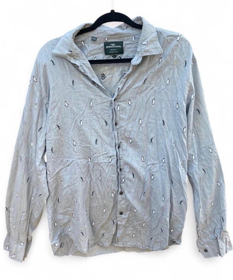 Rodd & Gunn Rodd & Gunn Golden Fleece Penguin Print Shirt Size US XL / EU 56 / 4 - 3 Thumbnail