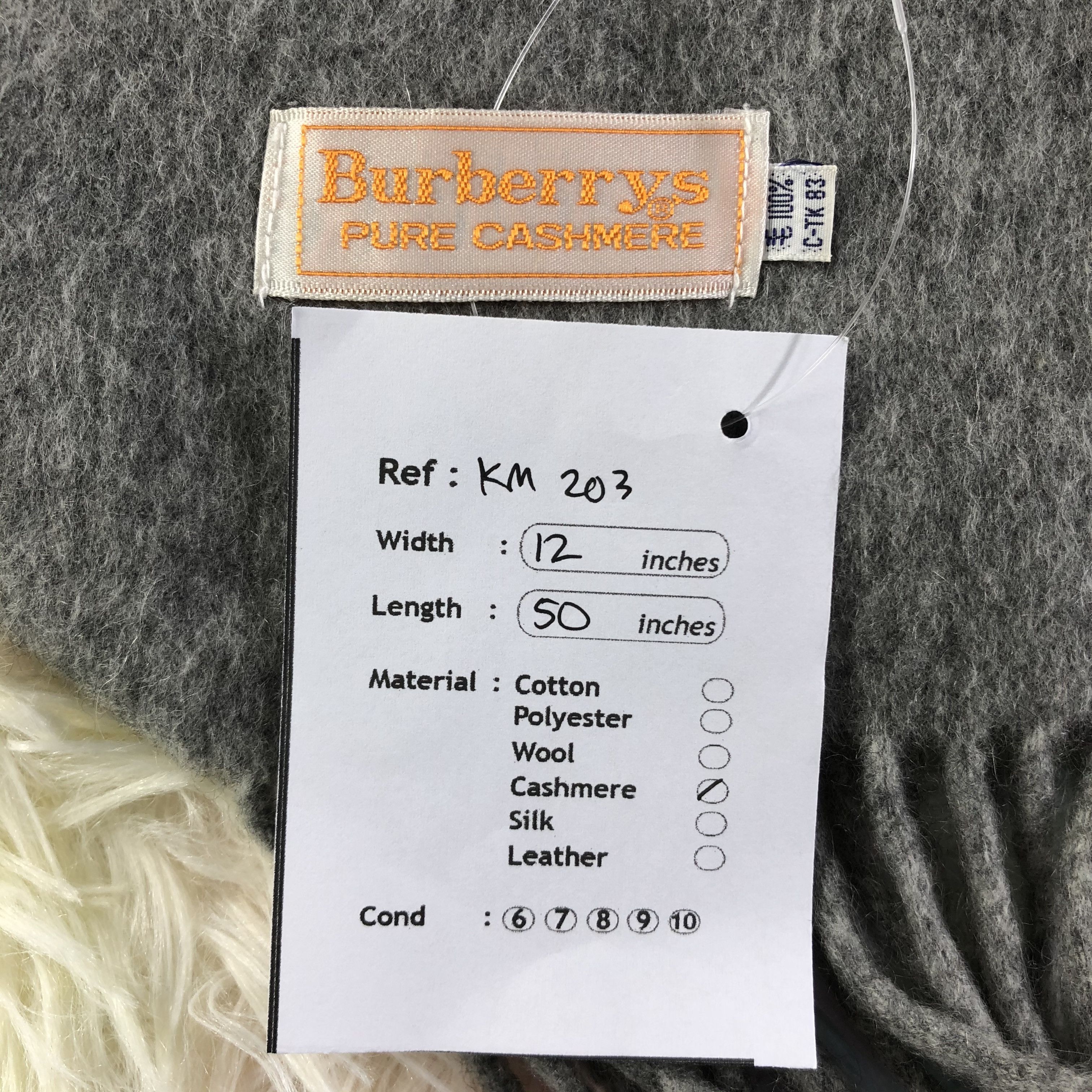 Burberry × Vintage Burberry Scarf / Muffler / Neckwear - KM203 Size ONE SIZE - 6 Thumbnail