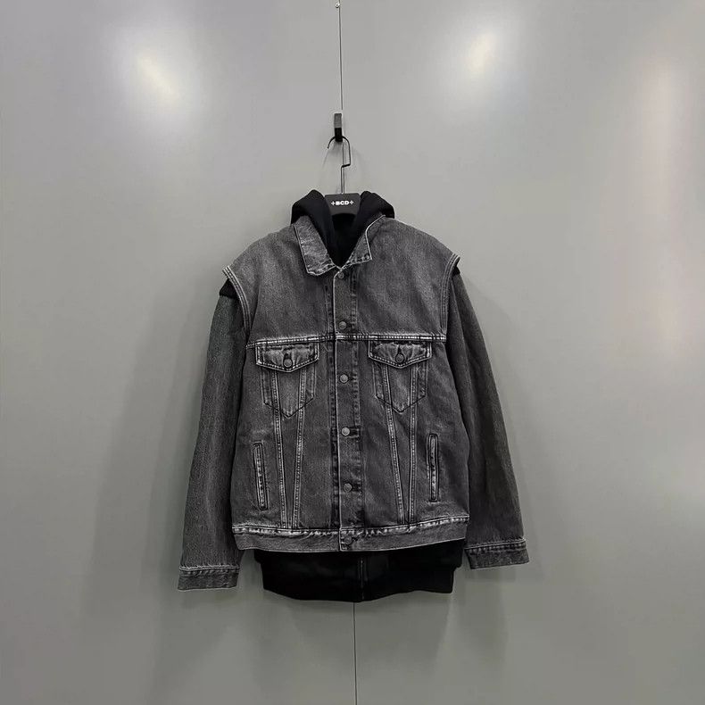 Balenciaga Balenciaga Two in one denim jacket Size US S / EU 44-46 / 1 - 1 Thumbnail