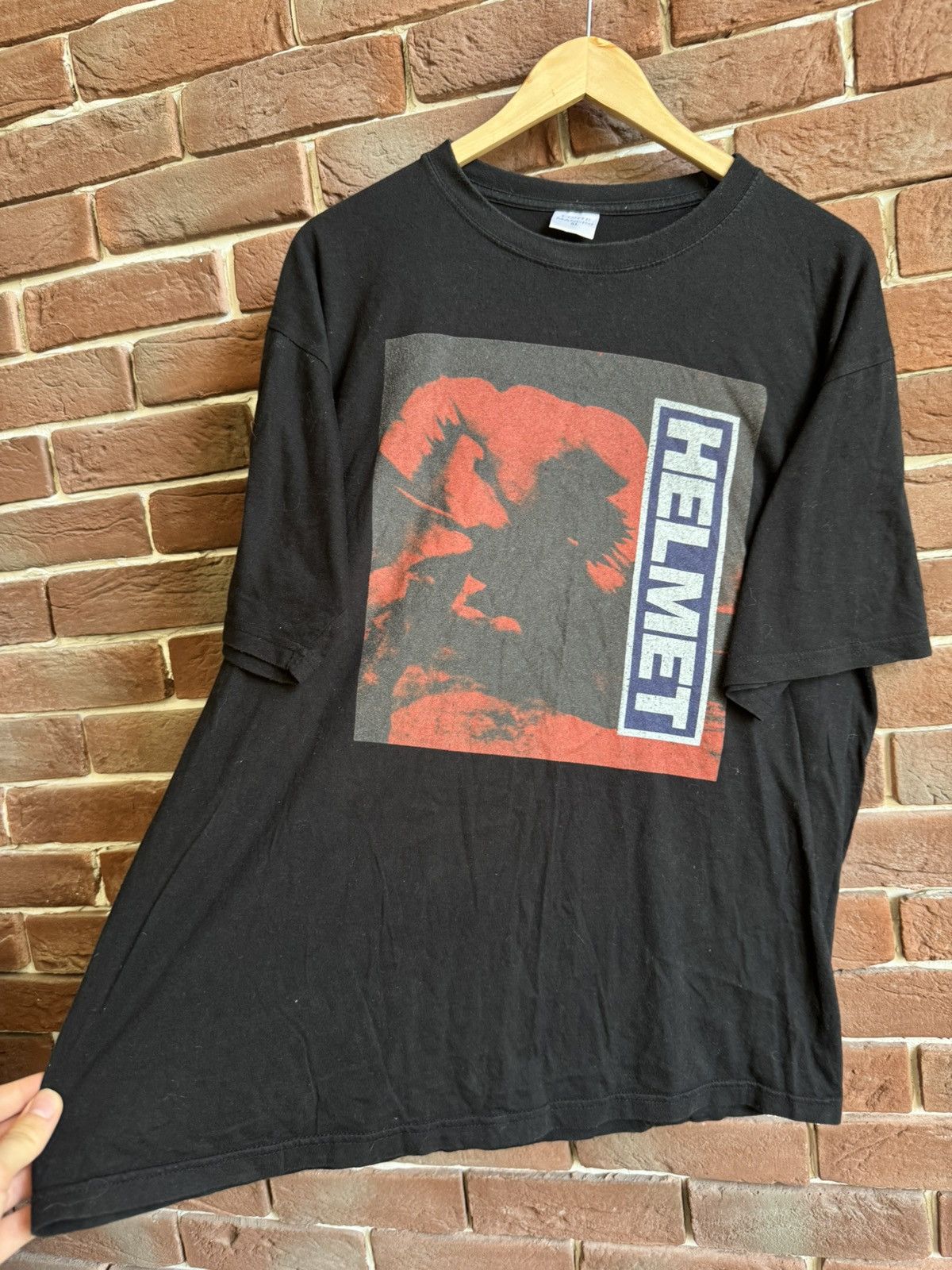 Band Tees Vintage 00s HELMET Meantime NY Crewneck Hardcore Band Black Size US XL / EU 56 / 4 - 4 Thumbnail