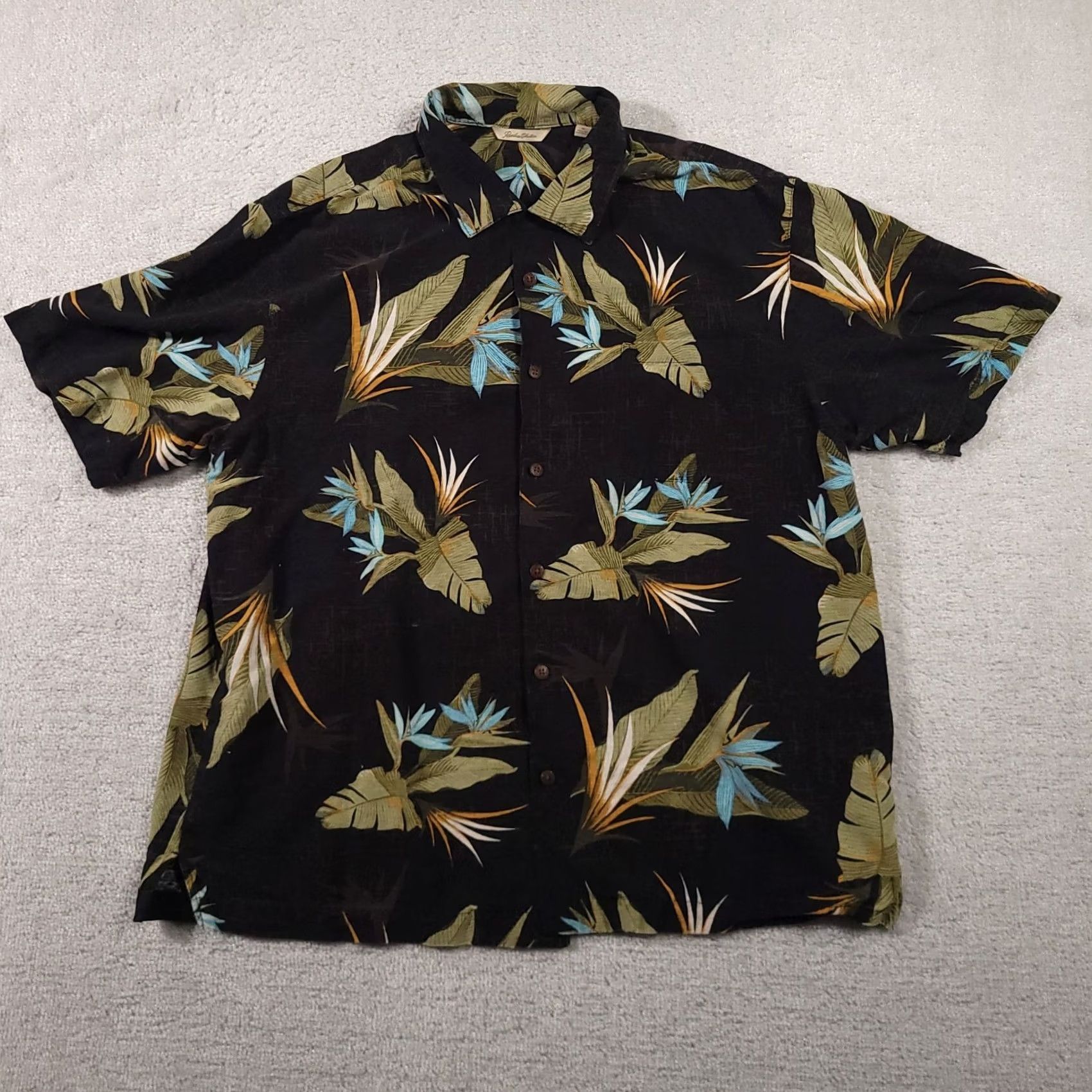 Vintage Paradise Collection Silk Hawaiian Camp Shirt Button Up Mens XL Resort Grunge Size US XL / EU 56 / 4 - 2 Thumbnail