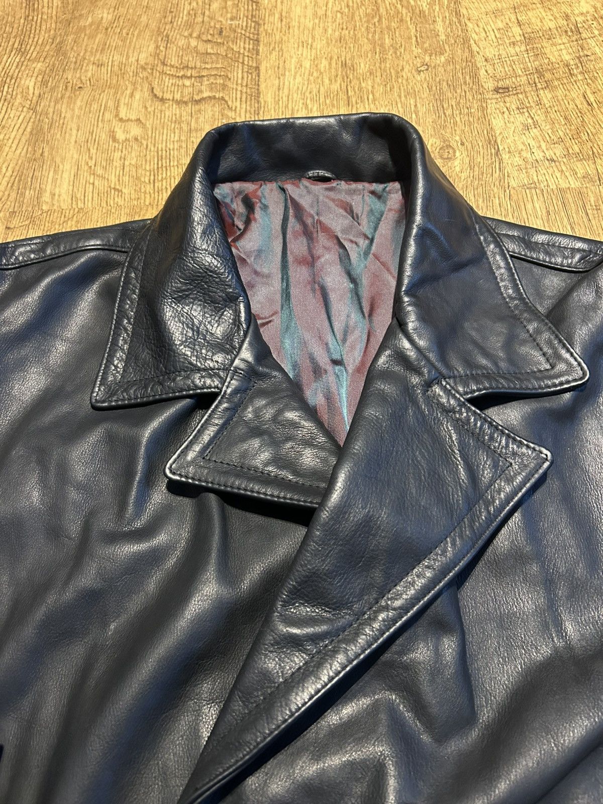 Other Vintage Leather Double breasted jacket Size US M / EU 48-50 / 2 - 4 Thumbnail
