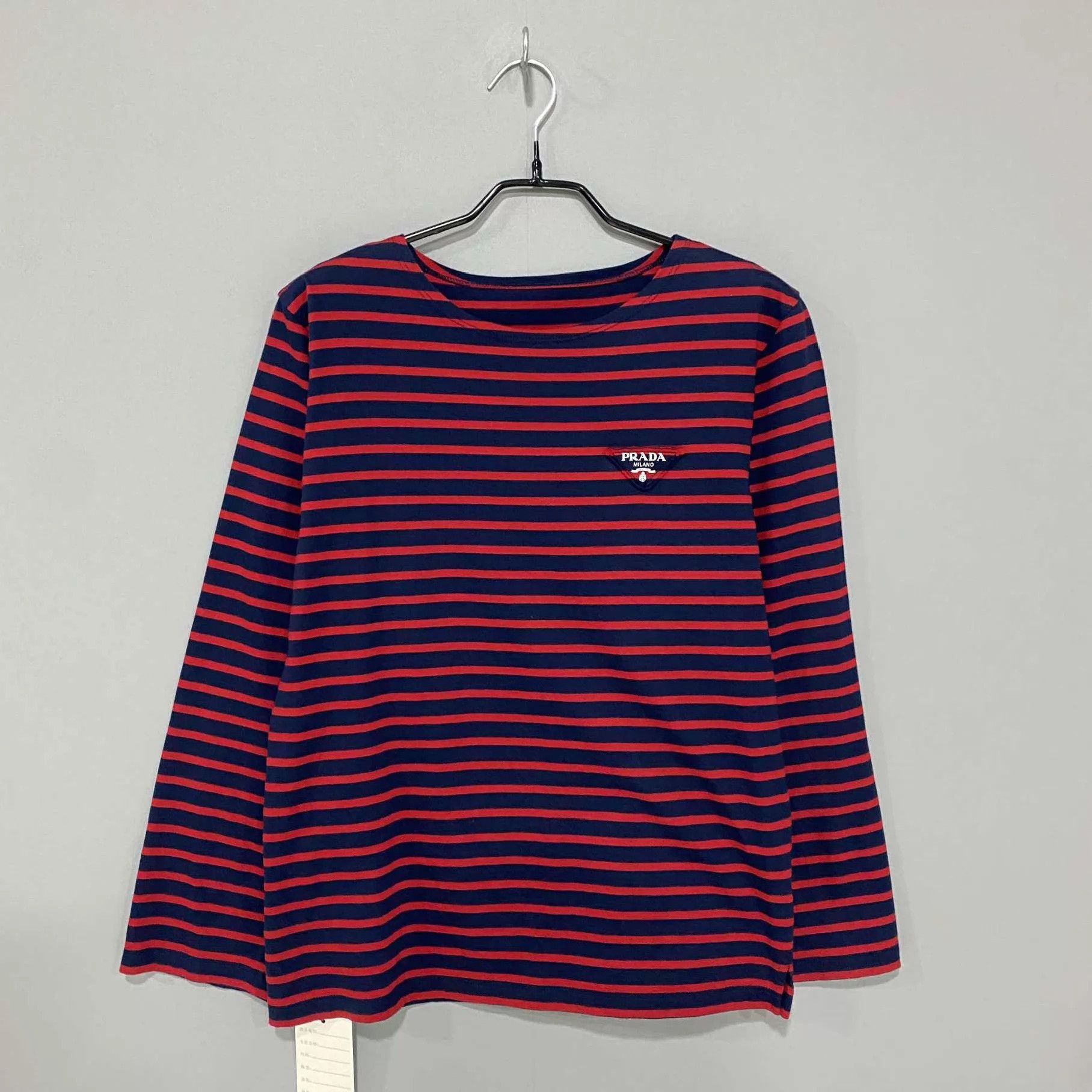 Prada PRADA Black Red Stripe Long Sleeve Top S Size S / US 4 / IT 40 - 1 Thumbnail