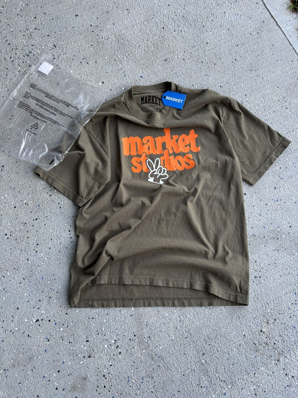 Market (NWT) Market Studios Arch Logo Graphic Tee - Kelp Green Size US M / EU 48-50 / 2 - 1 Thumbnail