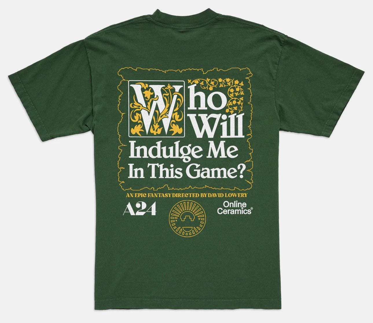 A24 × Online Ceramics Online ceramics green knight A24 quest tee size L brand new Size US L / EU 52-54 / 3 - 4 Thumbnail