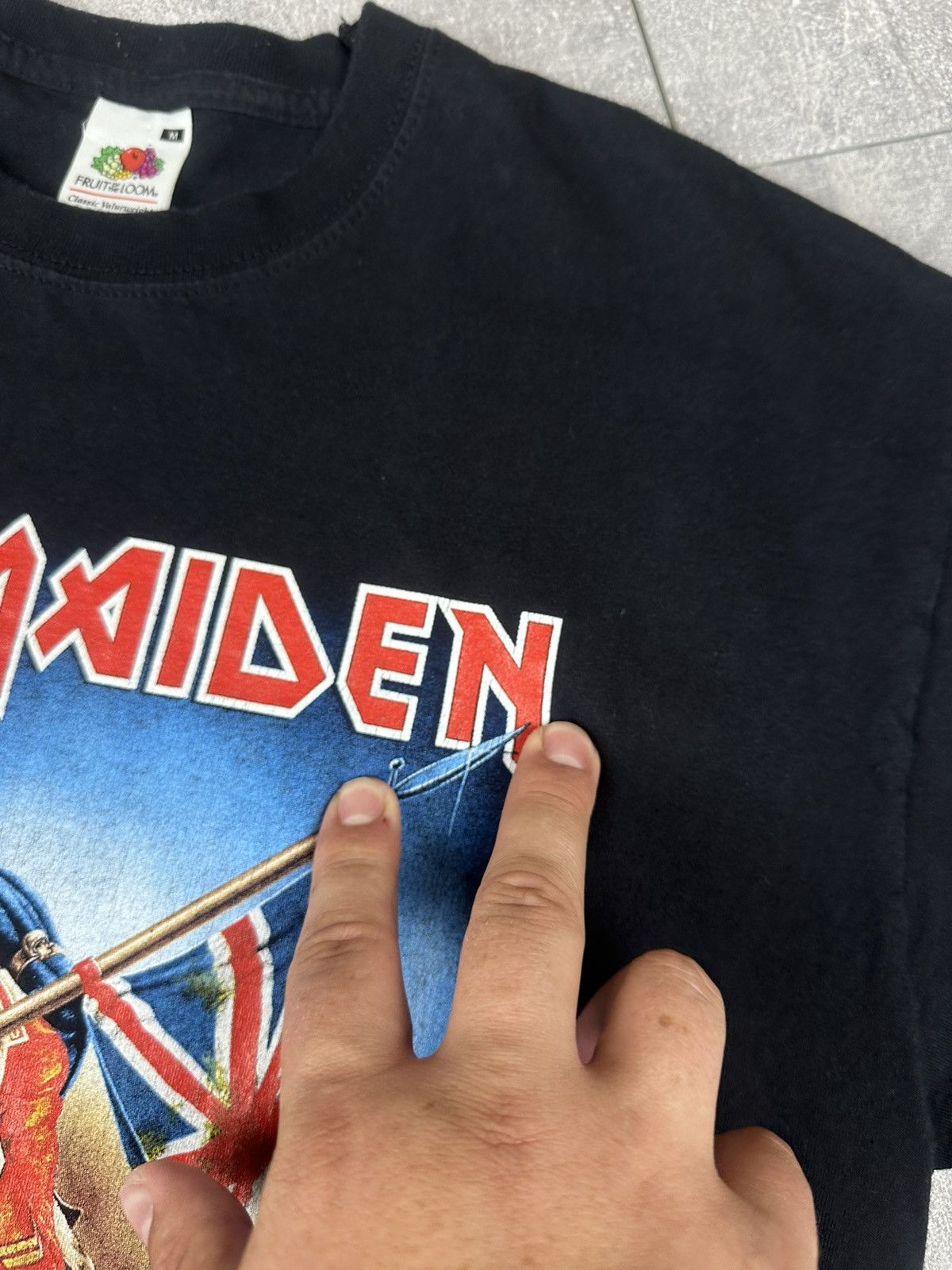 Iron Maiden Iron Maiden Overprint Logo Rock Band T-Shirt Size US M / EU 48-50 / 2 - 7 Thumbnail