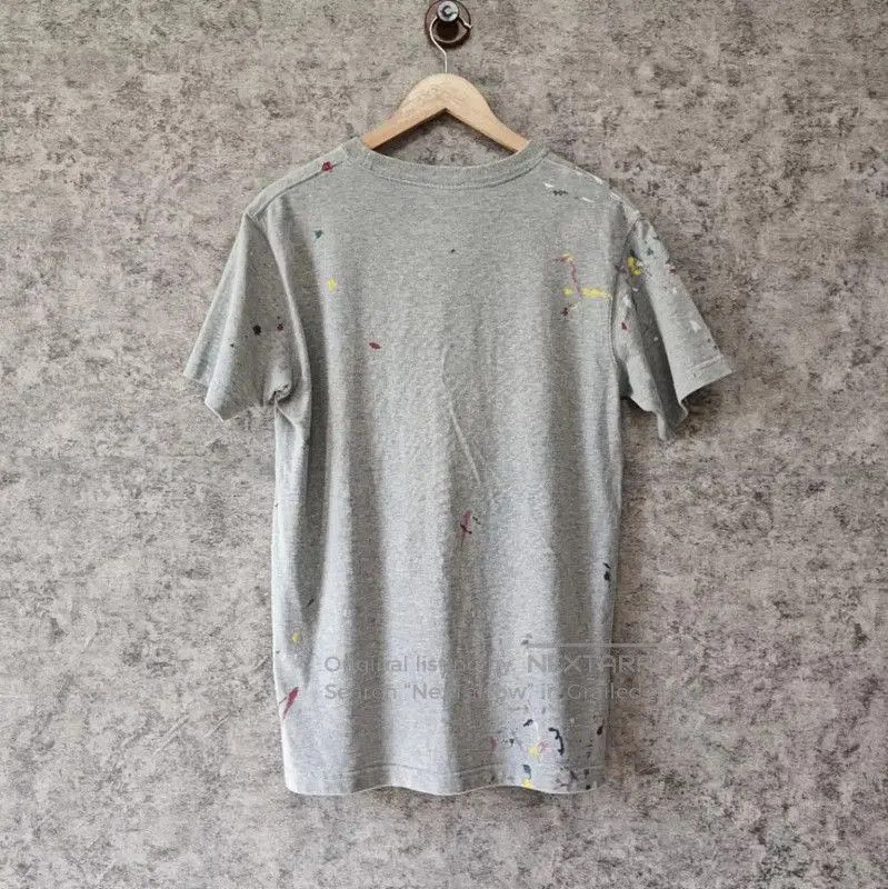 Dior Dior Men's Gray Cotton T-Shirt with Paint Splatter . Size US XS / EU 42 / 0 - 2 Thumbnail