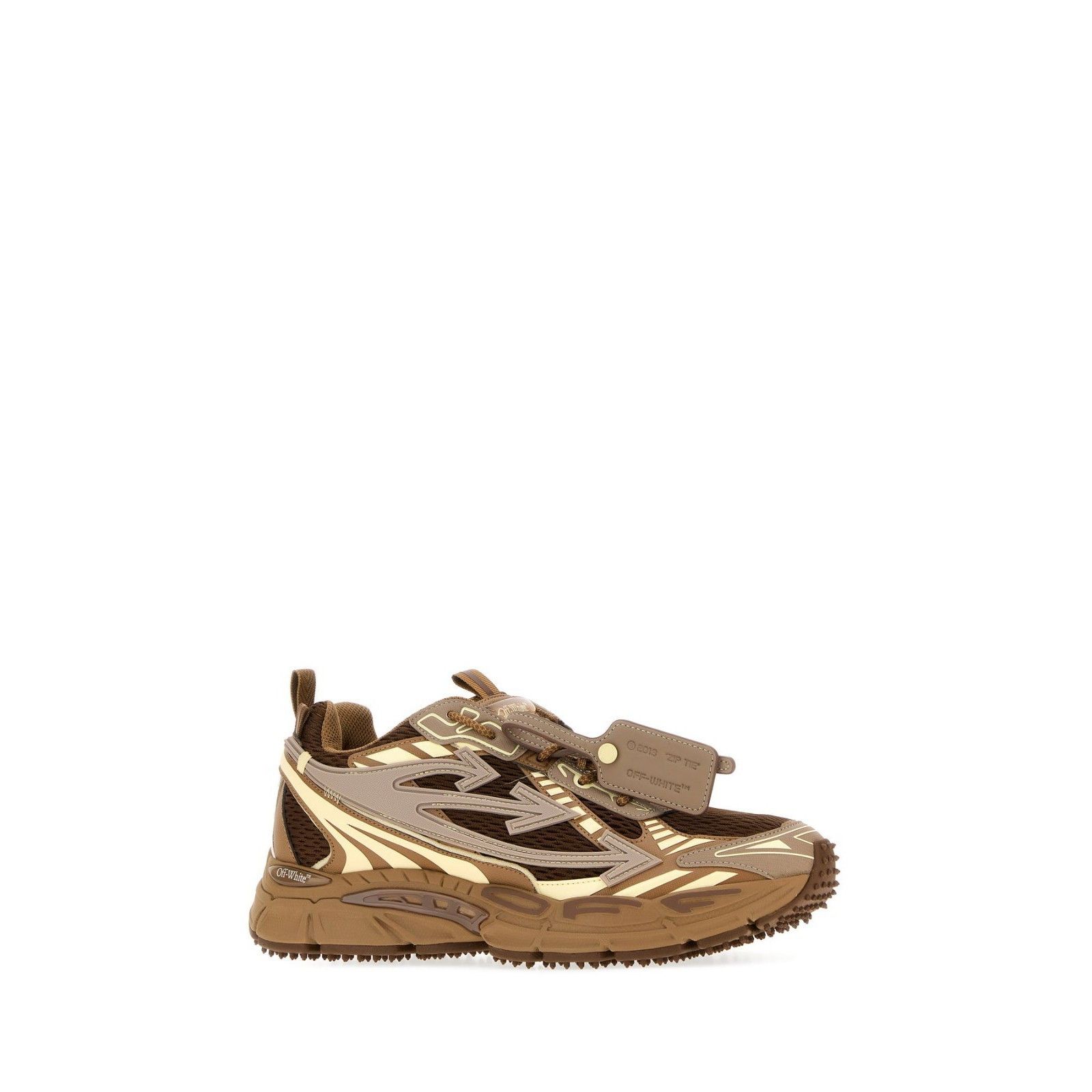 Off-White OFF-WHITE Be Right Back Brown/Beige Sneakers New & Authentic Size US 12 / EU 45 - 4 Thumbnail