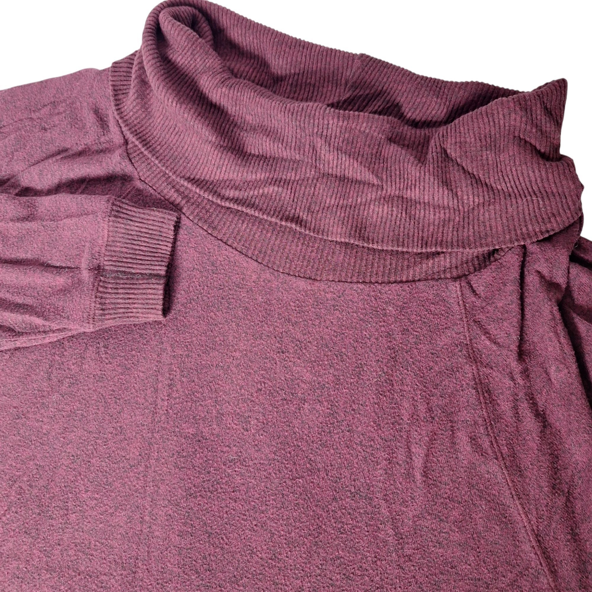 Express Express One Eleven Maroon Burgundy Cowl Neck Pullover Sweate Size L / US 10 / IT 46 - 1 Thumbnail
