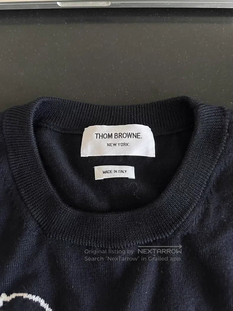 Thom Browne Thom Browne Blue Sweater Size US XL / EU 56 / 4 - 3 Thumbnail