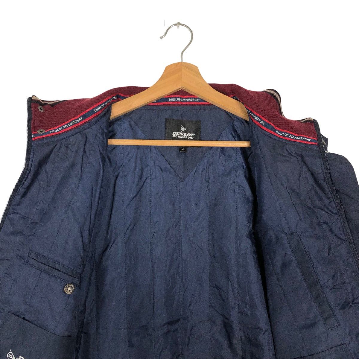 Japanese Brand 🔥VINTAGE BOMBER JACKET DUNLOP RACING WORK WEAR BIG LOGO Size US M / EU 48-50 / 2 - 11 Thumbnail