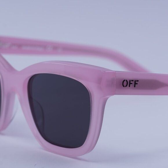 Off-White Off-White OERI143 LINCOLN 3007 Sunglasses Pink Square Frame Size ONE SIZE - 3 Thumbnail