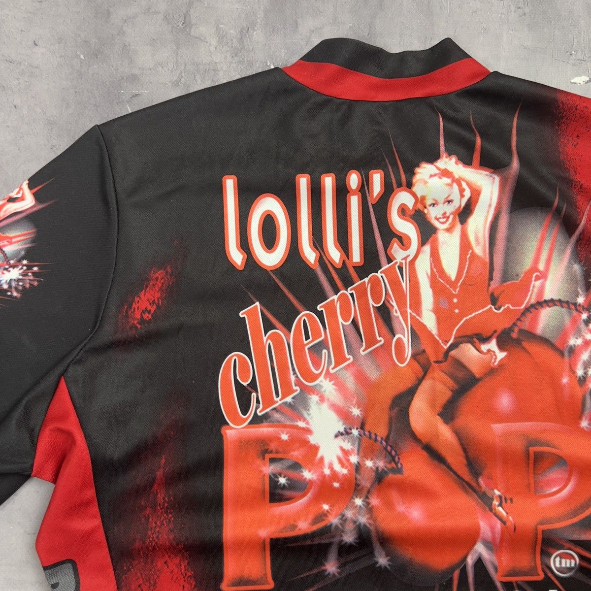 PEARL iZUMi Pearl Izumi Vintage Lolli's Cherry Overptint Cycling Jersey Size US M / EU 48-50 / 2 - 13 Thumbnail