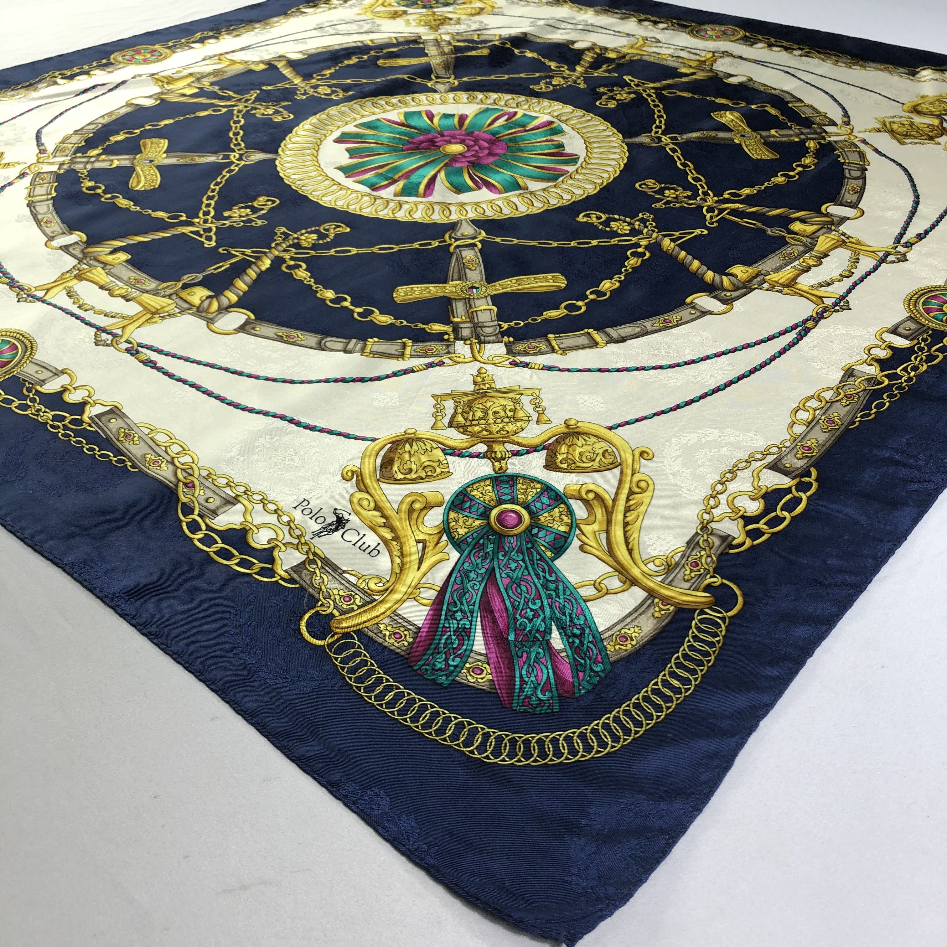 Beverly Hills Polo Club × Vintage Vintage Polo Club Silk Scarf Size ONE SIZE - 5 Thumbnail
