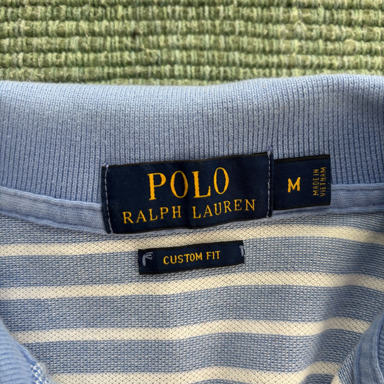 Polo Ralph Lauren Polo Ralph Lauren blue striped men's polo shirt size M Size US M / EU 48-50 / 2 - 5 Thumbnail