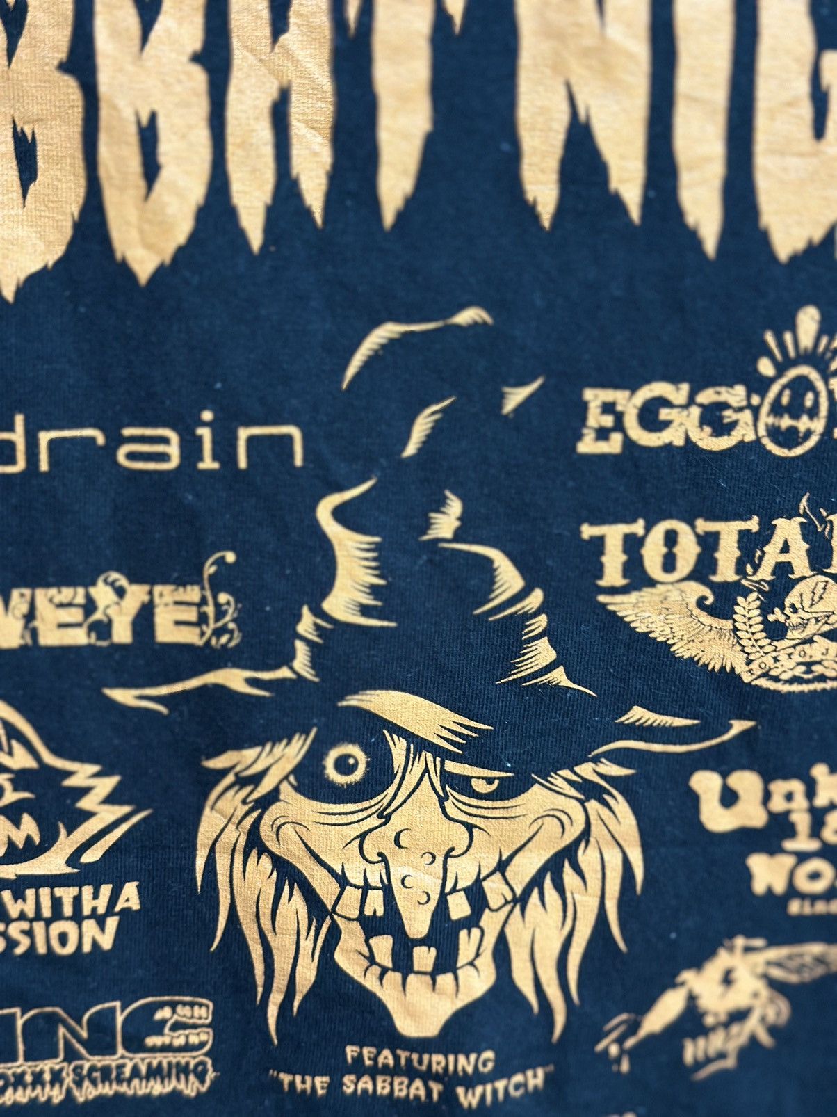 Band Tees × Japanese Brand × Vintage Vintage Sabbat Night Faded Tee Size US M / EU 48-50 / 2 - 5 Thumbnail