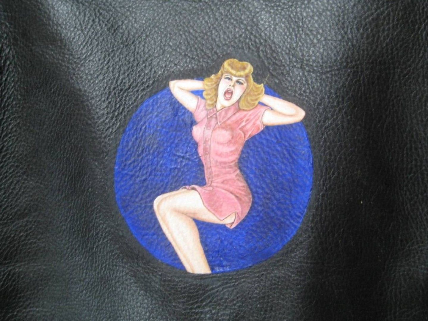 Vintage Vintage Unique Handpainted Perfecto Leather Jacket 46 Size US S / EU 44-46 / 1 - 5 Thumbnail