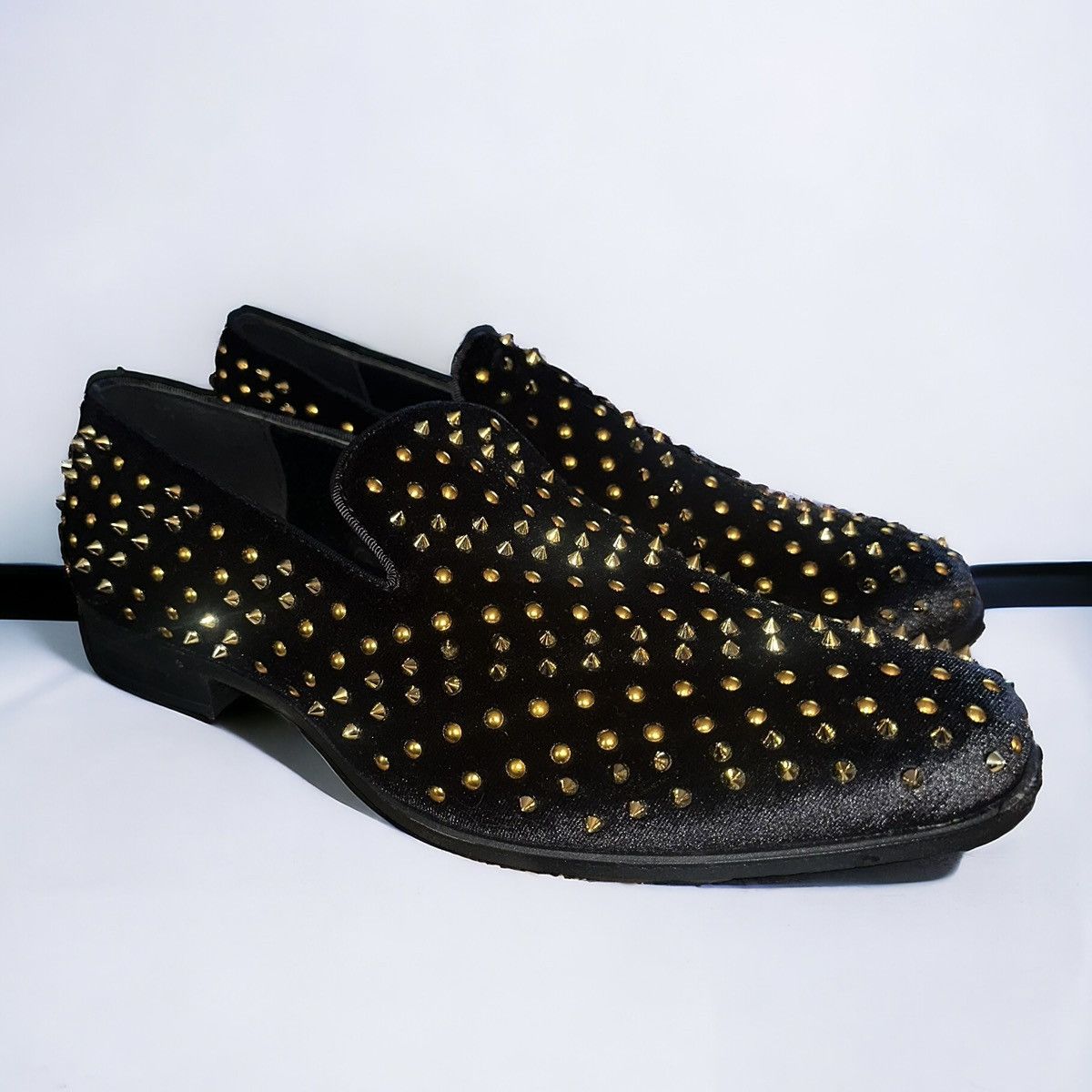 Stacy Adams Stacy Adams Mens Sabert Spike & Stud Square Toe Slip-On Shoe Size US 9.5 / EU 42-43 - 2 Thumbnail