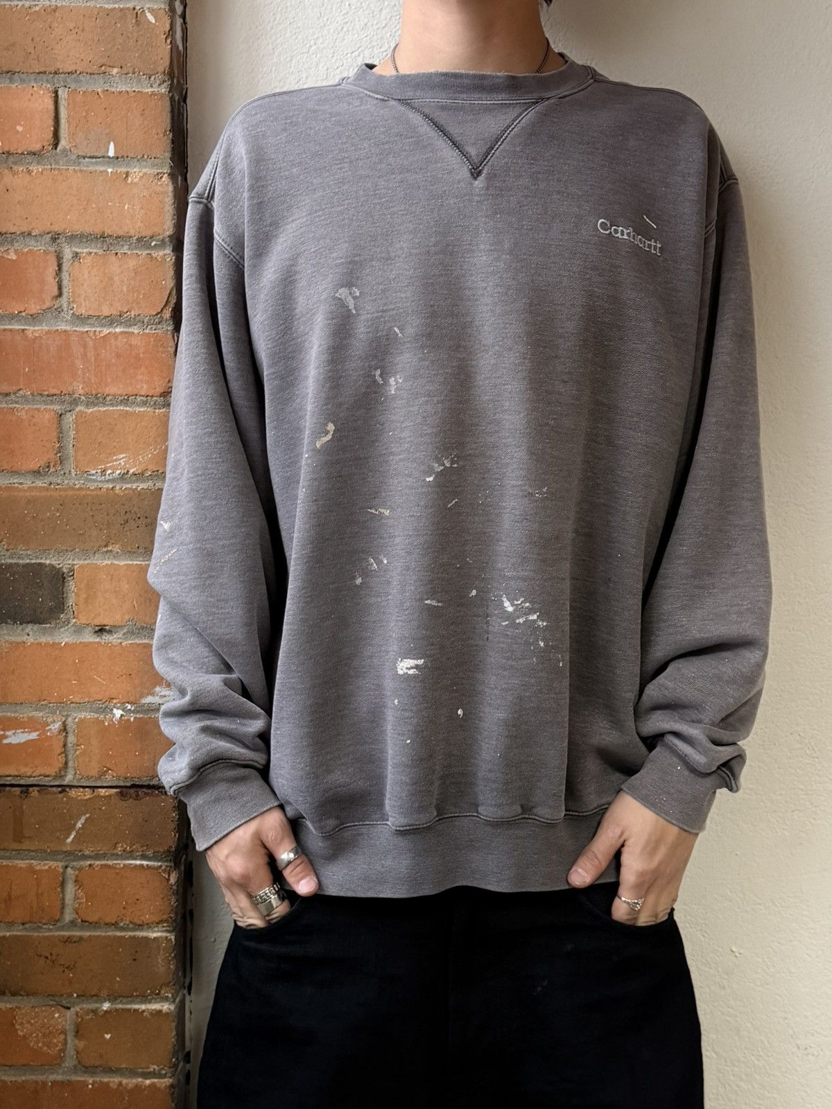 Carhartt Trashed vintage Carhartt crewneck Size US M / EU 48-50 / 2 - 1 Thumbnail