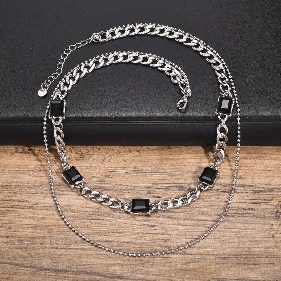 Jewelry Double Layers Chain Necklaces Size ONE SIZE - 4 Thumbnail